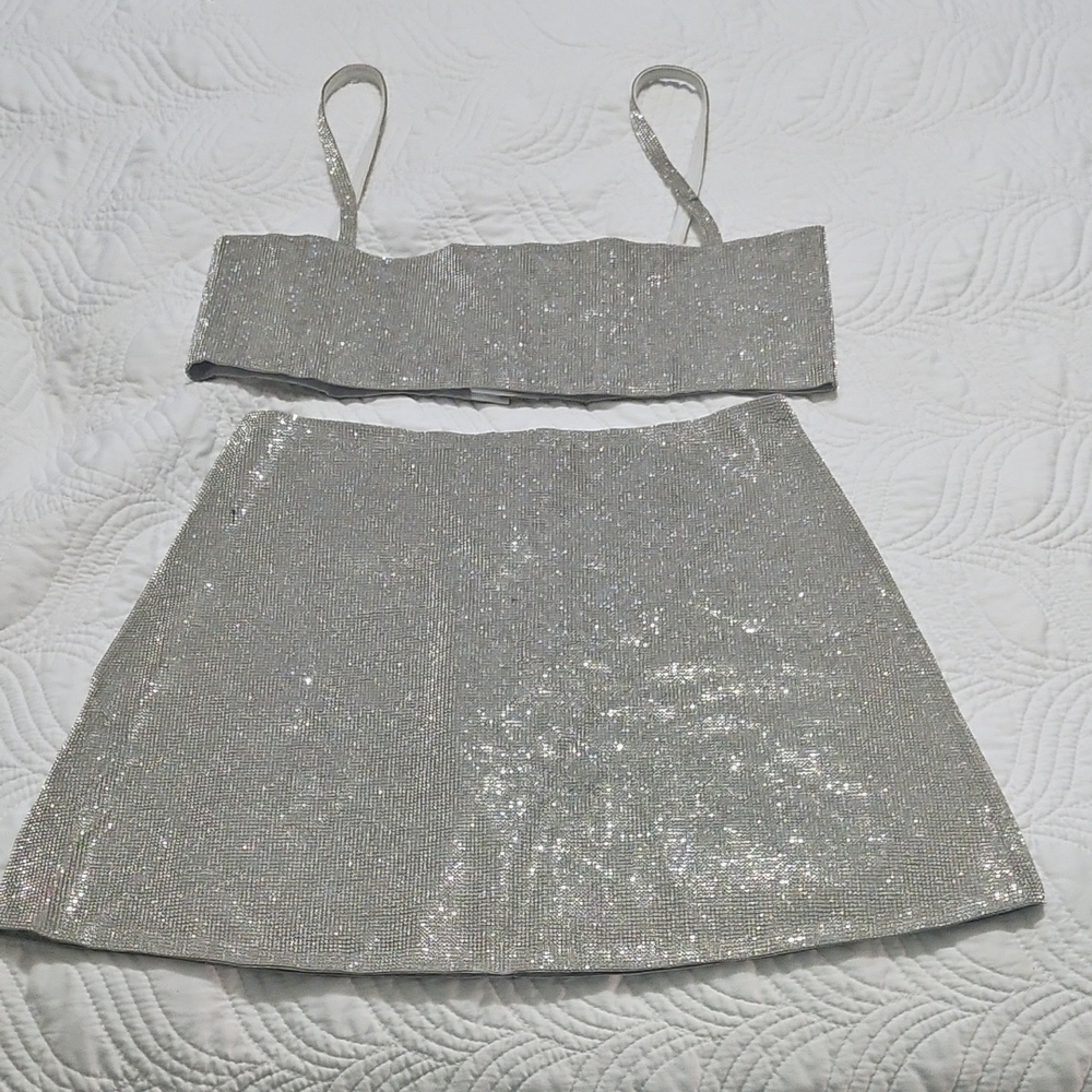 Elegant Silver Formal Dress
